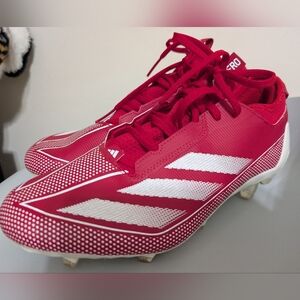 Size 9.5 Men's Adidas Adizero Electric.1 Football Cleats Power Red Team IF2428